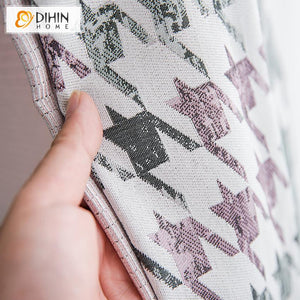 DIHIN HOME Modern Cotton Linen Geometric Printed,Blackout Grommet Window Curtain for Living Room ,52x63-inch,1 Panel Roman Shades Curtains Window Blinds custom curtains blackout curtains curtains for living room sheer curtains curtain fabric linen curtains kitchen curtains velvet curtains pinch pleat curtains bay window curtains outdoor curtains pleated curtains floral curtains dining room curtains kitchen valances drapes for bedroom patio curtains nursery curtains grommet curtains