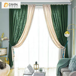 DIHIN HOME Modern Cotton Linen Green and Beige Color,Blackout Grommet Window Curtain for Living Room ,52x63-inch,1 Panel Roman Shades Curtains Window Blinds custom curtains blackout curtains curtains for living room sheer curtains curtain fabric linen curtains kitchen curtains velvet curtains pinch pleat curtains bay window curtains outdoor curtains pleated curtains floral curtains dining room curtains kitchen valances drapes for bedroom patio curtains nursery curtains grommet curtains