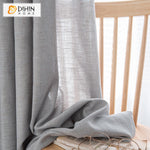 DIHIN HOME Modern Cotton Linen Light Grey Blackout Curtain,Grommet Window Curtain for Living Room ,52x63-inch,1 Panel Roman Shades Curtains Window Blinds custom curtains blackout curtains curtains for living room sheer curtains curtain fabric linen curtains kitchen curtains velvet curtains pinch pleat curtains bay window curtains outdoor curtains pleated curtains floral curtains dining room curtains kitchen valances drapes for bedroom patio curtains nursery curtains grommet curtains