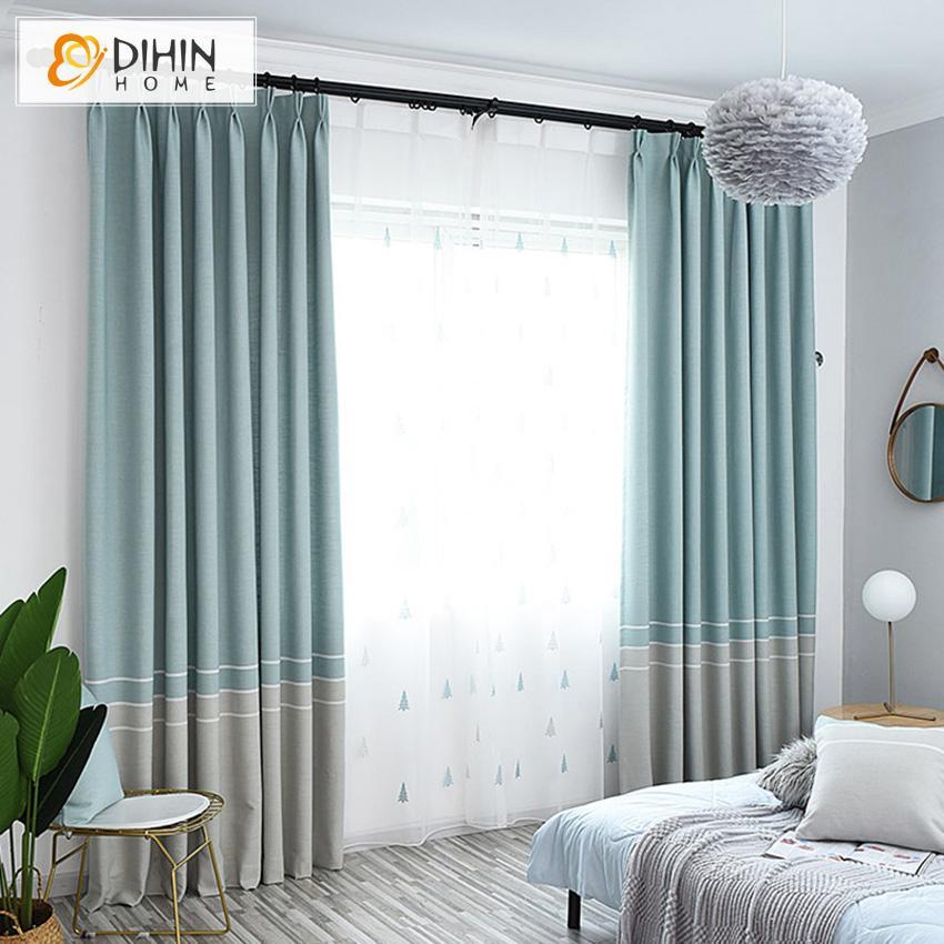 DIHIN HOME Modern Cotton Linen Striped,Blackout Grommet Window Curtain for Living Room ,52x63-inch,1 Panel Roman Shades Curtains Window Blinds custom curtains blackout curtains curtains for living room sheer curtains curtain fabric linen curtains kitchen curtains velvet curtains pinch pleat curtains bay window curtains outdoor curtains pleated curtains floral curtains dining room curtains kitchen valances drapes for bedroom patio curtains nursery curtains grommet curtains