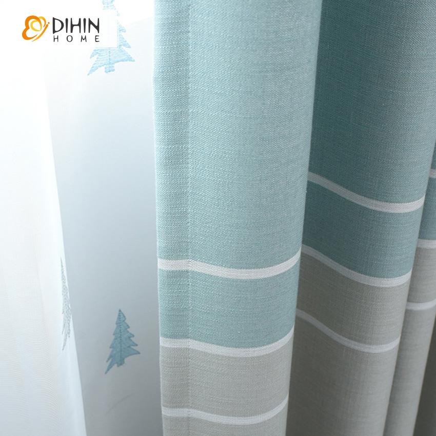 DIHIN HOME Modern Cotton Linen Striped,Blackout Grommet Window Curtain for Living Room ,52x63-inch,1 Panel Roman Shades Curtains Window Blinds custom curtains blackout curtains curtains for living room sheer curtains curtain fabric linen curtains kitchen curtains velvet curtains pinch pleat curtains bay window curtains outdoor curtains pleated curtains floral curtains dining room curtains kitchen valances drapes for bedroom patio curtains nursery curtains grommet curtains