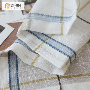 DIHIN HOME Modern Cotton Linen Striped,Blackout Grommet Window Curtain for Living Room ,52x63-inch,1 Panel Roman Shades Curtains Window Blinds custom curtains blackout curtains curtains for living room sheer curtains curtain fabric linen curtains kitchen curtains velvet curtains pinch pleat curtains bay window curtains outdoor curtains pleated curtains floral curtains dining room curtains kitchen valances drapes for bedroom patio curtains nursery curtains grommet curtains