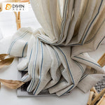 DIHIN HOME Modern Cotton Linen Striped,Sheer Curtain,Grommet Window Curtain for Living Room ,52x63-inch,1 Panel Roman Shades Curtains Window Blinds custom curtains blackout curtains curtains for living room sheer curtains curtain fabric linen curtains kitchen curtains velvet curtains pinch pleat curtains bay window curtains outdoor curtains pleated curtains floral curtains dining room curtains kitchen valances drapes for bedroom patio curtains nursery curtains grommet curtains