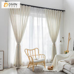 DIHIN HOME Modern Cotton Linen Striped,Sheer Curtain,Grommet Window Curtain for Living Room ,52x63-inch,1 Panel Roman Shades Curtains Window Blinds custom curtains blackout curtains curtains for living room sheer curtains curtain fabric linen curtains kitchen curtains velvet curtains pinch pleat curtains bay window curtains outdoor curtains pleated curtains floral curtains dining room curtains kitchen valances drapes for bedroom patio curtains nursery curtains grommet curtains
