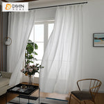 DIHIN HOME Modern Cotton Linen White Color,Grommet Window Sheer Curtain for Living Room ,52x63-inch,1 Panel Roman Shades Curtains Window Blinds custom curtains blackout curtains curtains for living room sheer curtains curtain fabric linen curtains kitchen curtains velvet curtains pinch pleat curtains bay window curtains outdoor curtains pleated curtains floral curtains dining room curtains kitchen valances drapes for bedroom patio curtains nursery curtains grommet curtains