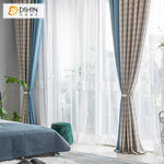 DIHIN HOME Modern Customized Blue Color Houndstooth Jacquard,Blackout Grommet Window Curtain for Living Room ,52x63-inch,1 Panel Roman Shades Curtains Window Blinds custom curtains blackout curtains curtains for living room sheer curtains curtain fabric linen curtains kitchen curtains velvet curtains pinch pleat curtains bay window curtains outdoor curtains pleated curtains floral curtains dining room curtains kitchen valances drapes for bedroom patio curtains nursery curtains grommet curtains