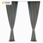 DIHIN HOME Modern Customized Grey Color Houndstooth Jacquard,Blackout Grommet Window Curtain for Living Room ,52x63-inch,1 Panel Roman Shades Curtains Window Blinds custom curtains blackout curtains curtains for living room sheer curtains curtain fabric linen curtains kitchen curtains velvet curtains pinch pleat curtains bay window curtains outdoor curtains pleated curtains floral curtains dining room curtains kitchen valances drapes for bedroom patio curtains nursery curtains grommet curtains