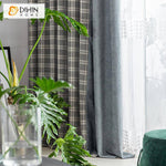 DIHIN HOME Modern Customized Grey Color Houndstooth Jacquard,Blackout Grommet Window Curtain for Living Room ,52x63-inch,1 Panel Roman Shades Curtains Window Blinds custom curtains blackout curtains curtains for living room sheer curtains curtain fabric linen curtains kitchen curtains velvet curtains pinch pleat curtains bay window curtains outdoor curtains pleated curtains floral curtains dining room curtains kitchen valances drapes for bedroom patio curtains nursery curtains grommet curtains