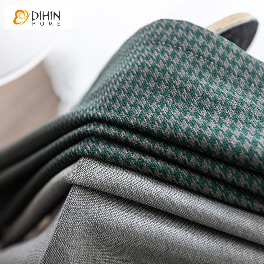 DIHIN HOME Modern Customized Houndstooth Jacquard,Blackout Grommet Window Curtain for Living Room ,52x63-inch,1 Panel Roman Shades Curtains Window Blinds custom curtains blackout curtains curtains for living room sheer curtains curtain fabric linen curtains kitchen curtains velvet curtains pinch pleat curtains bay window curtains outdoor curtains pleated curtains floral curtains dining room curtains kitchen valances drapes for bedroom patio curtains nursery curtains grommet curtains