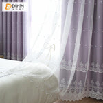 DIHIN HOME Modern Customized Window Shade Purple Color Double Layer Curtain With White Lace,Blackout Curtains Grommet Window Curtain for Living Room ,52x84-inch,1 Panel Roman Shades Curtains Window Blinds custom curtains blackout curtains curtains for living room sheer curtains curtain fabric linen curtains kitchen curtains velvet curtains pinch pleat curtains bay window curtains outdoor curtains pleated curtains floral curtains dining room curtains kitchen valances drapes for bedroom patio curtains nursery