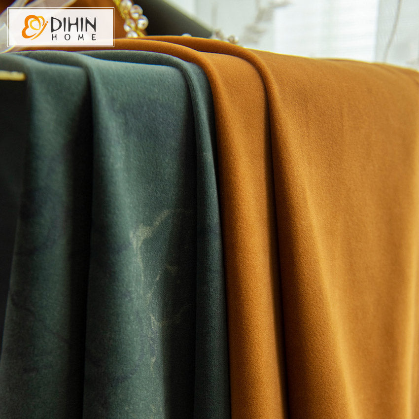 DIHIN HOME Modern Dark Green and Orange Embossed Curtains,Blackout Curtains Grommet Window Curtain for Living Room ,52x63-inch,1 Panel Roman Shades Curtains Window Blinds custom curtains blackout curtains curtains for living room sheer curtains curtain fabric linen curtains kitchen curtains velvet curtains pinch pleat curtains bay window curtains outdoor curtains pleated curtains floral curtains dining room curtains kitchen valances drapes for bedroom patio curtains nursery curtains grommet curtains