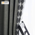 DIHIN HOME Modern Diamond Shape Printed Spliced Curtains，Blackout Grommet Window Curtain for Living Room ,52x63-inch,1 Panel Roman Shades Curtains Window Blinds custom curtains blackout curtains curtains for living room sheer curtains curtain fabric linen curtains kitchen curtains velvet curtains pinch pleat curtains bay window curtains outdoor curtains pleated curtains floral curtains dining room curtains kitchen valances drapes for bedroom patio curtains nursery curtains grommet curtains