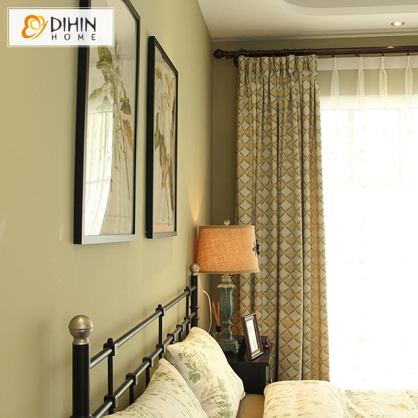 DIHIN HOME Modern Double Sides Jacquard Geometric Curtains,Blackout Curtains Grommet Window Curtain for Living Room ,52x63-inch,1 Panel Roman Shades Curtains Window Blinds custom curtains blackout curtains curtains for living room sheer curtains curtain fabric linen curtains kitchen curtains velvet curtains pinch pleat curtains bay window curtains outdoor curtains pleated curtains floral curtains dining room curtains kitchen valances drapes for bedroom patio curtains nursery curtains grommet curtains