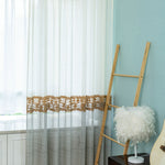 DIHIN HOME Modern Emboridered,Sheer Curtain, Grommet Window Curtain for Living Room ,52x63-inch,1 Panel Roman Shades Curtains Window Blinds custom curtains blackout curtains curtains for living room sheer curtains curtain fabric linen curtains kitchen curtains velvet curtains pinch pleat curtains bay window curtains outdoor curtains pleated curtains floral curtains dining room curtains kitchen valances drapes for bedroom patio curtains nursery curtains grommet curtains