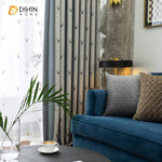 DIHIN HOME Modern Embroidered Elk Spliced Curtains，Blackout Grommet Window Curtain for Living Room ,52x63-inch,1 Panel Roman Shades Curtains Window Blinds custom curtains blackout curtains curtains for living room sheer curtains curtain fabric linen curtains kitchen curtains velvet curtains pinch pleat curtains bay window curtains outdoor curtains pleated curtains floral curtains dining room curtains kitchen valances drapes for bedroom patio curtains nursery curtains grommet curtains