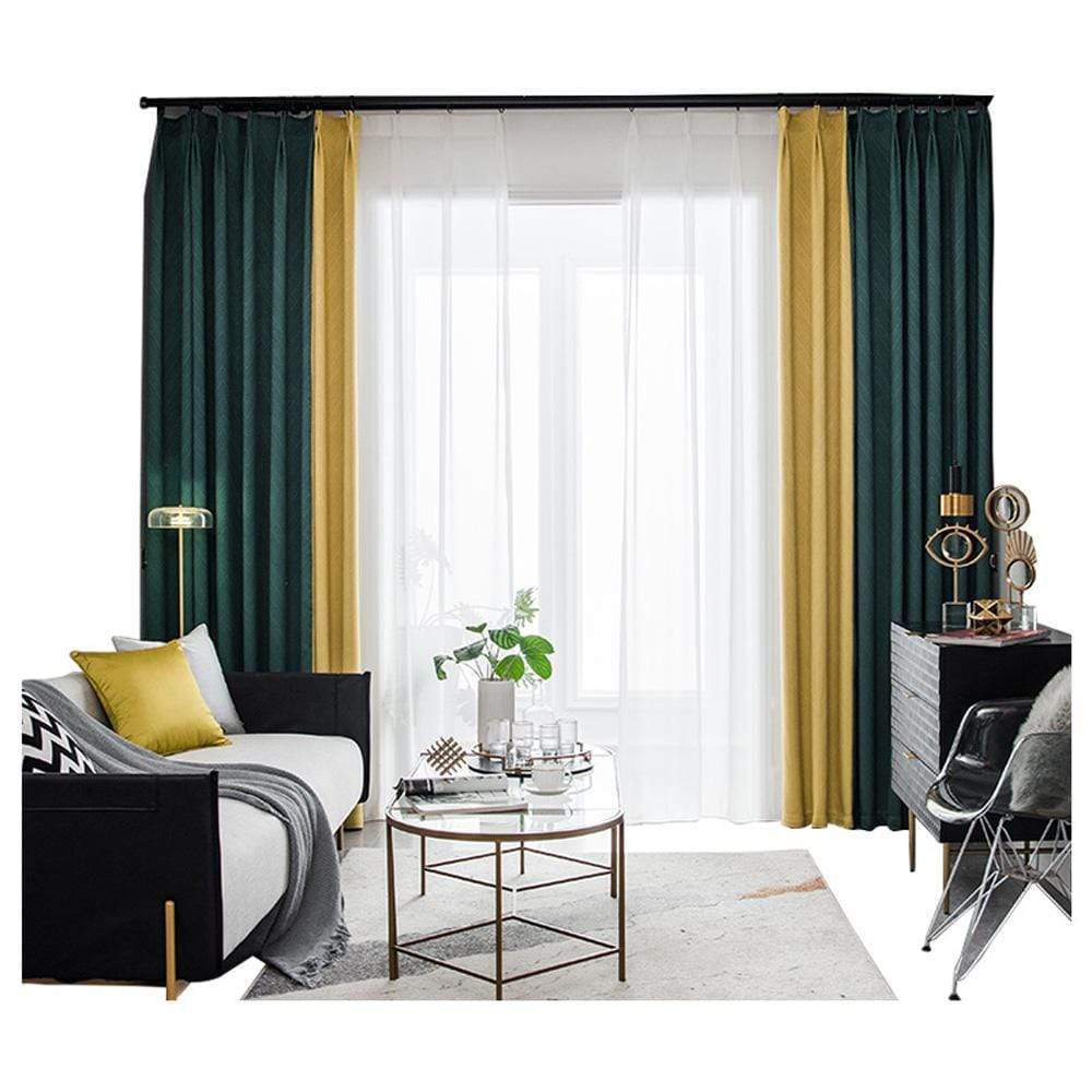 DIHIN HOME Modern Fashion 2 Colors Spliced Curtains，Blackout Grommet Window Curtain for Living Room ,52x63-inch,1 Panel Roman Shades Curtains Window Blinds custom curtains blackout curtains curtains for living room sheer curtains curtain fabric linen curtains kitchen curtains velvet curtains pinch pleat curtains bay window curtains outdoor curtains pleated curtains floral curtains dining room curtains kitchen valances drapes for bedroom patio curtains nursery curtains grommet curtains
