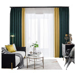 DIHIN HOME Modern Fashion 2 Colors Spliced Curtains，Blackout Grommet Window Curtain for Living Room ,52x63-inch,1 Panel Roman Shades Curtains Window Blinds custom curtains blackout curtains curtains for living room sheer curtains curtain fabric linen curtains kitchen curtains velvet curtains pinch pleat curtains bay window curtains outdoor curtains pleated curtains floral curtains dining room curtains kitchen valances drapes for bedroom patio curtains nursery curtains grommet curtains