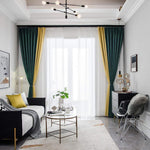 DIHIN HOME Modern Fashion 2 Colors Spliced Curtains，Blackout Grommet Window Curtain for Living Room ,52x63-inch,1 Panel Roman Shades Curtains Window Blinds custom curtains blackout curtains curtains for living room sheer curtains curtain fabric linen curtains kitchen curtains velvet curtains pinch pleat curtains bay window curtains outdoor curtains pleated curtains floral curtains dining room curtains kitchen valances drapes for bedroom patio curtains nursery curtains grommet curtains