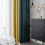 DIHIN HOME Modern Fashion 2 Colors Spliced Curtains，Blackout Grommet Window Curtain for Living Room ,52x63-inch,1 Panel Roman Shades Curtains Window Blinds custom curtains blackout curtains curtains for living room sheer curtains curtain fabric linen curtains kitchen curtains velvet curtains pinch pleat curtains bay window curtains outdoor curtains pleated curtains floral curtains dining room curtains kitchen valances drapes for bedroom patio curtains nursery curtains grommet curtains