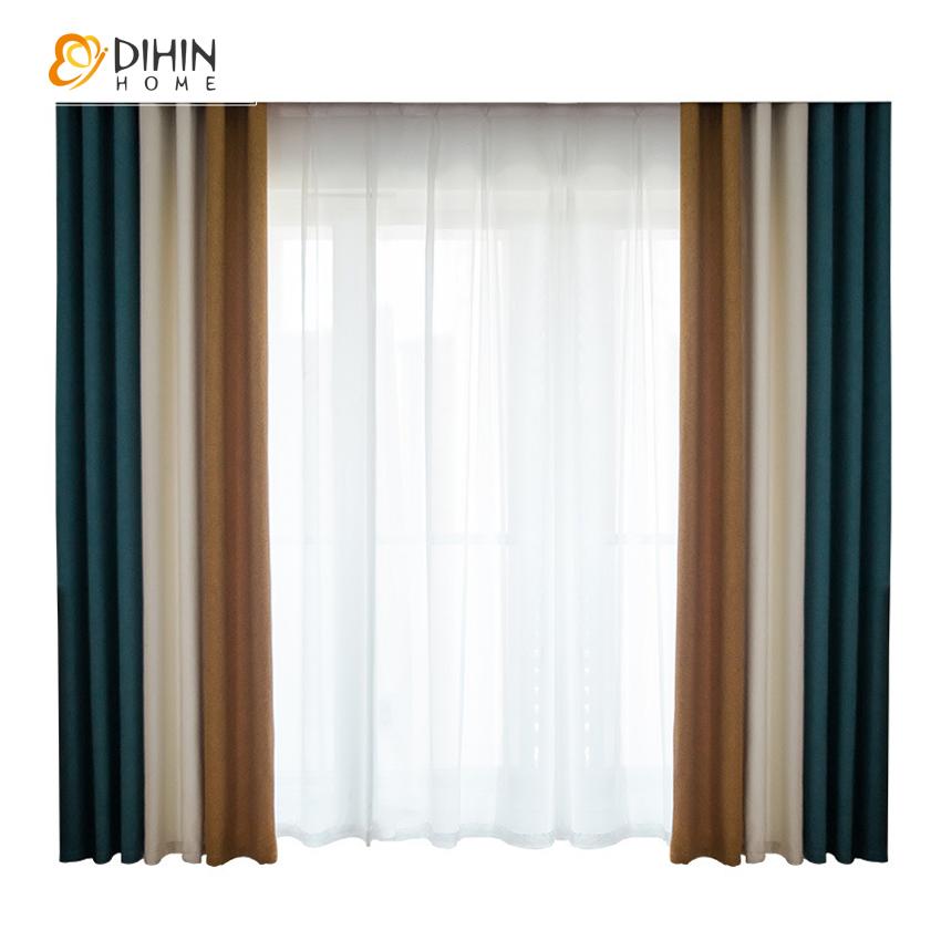 DIHIN HOME Modern Fashion 3 Colors Fabric Customized Curtains,Blackout Grommet Window Curtain for Living Room ,52x63-inch,1 Panel Roman Shades Curtains Window Blinds custom curtains blackout curtains curtains for living room sheer curtains curtain fabric linen curtains kitchen curtains velvet curtains pinch pleat curtains bay window curtains outdoor curtains pleated curtains floral curtains dining room curtains kitchen valances drapes for bedroom patio curtains nursery curtains grommet curtains