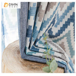 DIHIN HOME Modern Fashion Blue Color Geometric Printed,Blackout Grommet Window Curtain for Living Room ,52x63-inch,1 Panel Roman Shades Curtains Window Blinds custom curtains blackout curtains curtains for living room sheer curtains curtain fabric linen curtains kitchen curtains velvet curtains pinch pleat curtains bay window curtains outdoor curtains pleated curtains floral curtains dining room curtains kitchen valances drapes for bedroom patio curtains nursery curtains grommet curtains
