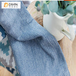 DIHIN HOME Modern Fashion Blue Color Geometric Printed,Blackout Grommet Window Curtain for Living Room ,52x63-inch,1 Panel Roman Shades Curtains Window Blinds custom curtains blackout curtains curtains for living room sheer curtains curtain fabric linen curtains kitchen curtains velvet curtains pinch pleat curtains bay window curtains outdoor curtains pleated curtains floral curtains dining room curtains kitchen valances drapes for bedroom patio curtains nursery curtains grommet curtains