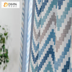 DIHIN HOME Modern Fashion Blue Color Geometric Printed,Blackout Grommet Window Curtain for Living Room ,52x63-inch,1 Panel Roman Shades Curtains Window Blinds custom curtains blackout curtains curtains for living room sheer curtains curtain fabric linen curtains kitchen curtains velvet curtains pinch pleat curtains bay window curtains outdoor curtains pleated curtains floral curtains dining room curtains kitchen valances drapes for bedroom patio curtains nursery curtains grommet curtains