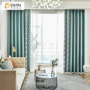 DIHIN HOME Modern Fashion Blue Color Triangle Geometric,Blackout Grommet Window Curtain for Living Room ,52x63-inch,1 Panel Roman Shades Curtains Window Blinds custom curtains blackout curtains curtains for living room sheer curtains curtain fabric linen curtains kitchen curtains velvet curtains pinch pleat curtains bay window curtains outdoor curtains pleated curtains floral curtains dining room curtains kitchen valances drapes for bedroom patio curtains nursery curtains grommet curtains