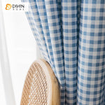 DIHIN HOME Modern Fashion Blue Plaid Printed,Blackout Grommet Window Curtain for Living Room ,52x63-inch,1 Panel Roman Shades Curtains Window Blinds custom curtains blackout curtains curtains for living room sheer curtains curtain fabric linen curtains kitchen curtains velvet curtains pinch pleat curtains bay window curtains outdoor curtains pleated curtains floral curtains dining room curtains kitchen valances drapes for bedroom patio curtains nursery curtains grommet curtains