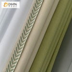 DIHIN HOME Modern Fashion Green Beige Fabric With Lace,Blackout Grommet Window Curtain for Living Room ,52x63-inch,1 Panel Roman Shades Curtains Window Blinds custom curtains blackout curtains curtains for living room sheer curtains curtain fabric linen curtains kitchen curtains velvet curtains pinch pleat curtains bay window curtains outdoor curtains pleated curtains floral curtains dining room curtains kitchen valances drapes for bedroom patio curtains nursery curtains grommet curtains