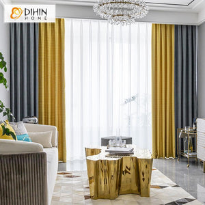 DIHIN HOME Modern Fashion Houndstooth Curtains,Blackout Grommet Window Curtain for Living Room ,52x63-inch,1 Panel Roman Shades Curtains Window Blinds custom curtains blackout curtains curtains for living room sheer curtains curtain fabric linen curtains kitchen curtains velvet curtains pinch pleat curtains bay window curtains outdoor curtains pleated curtains floral curtains dining room curtains kitchen valances drapes for bedroom patio curtains nursery curtains grommet curtains