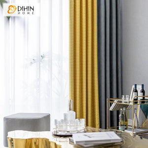 DIHIN HOME Modern Fashion Houndstooth Curtains,Blackout Grommet Window Curtain for Living Room ,52x63-inch,1 Panel Roman Shades Curtains Window Blinds custom curtains blackout curtains curtains for living room sheer curtains curtain fabric linen curtains kitchen curtains velvet curtains pinch pleat curtains bay window curtains outdoor curtains pleated curtains floral curtains dining room curtains kitchen valances drapes for bedroom patio curtains nursery curtains grommet curtains