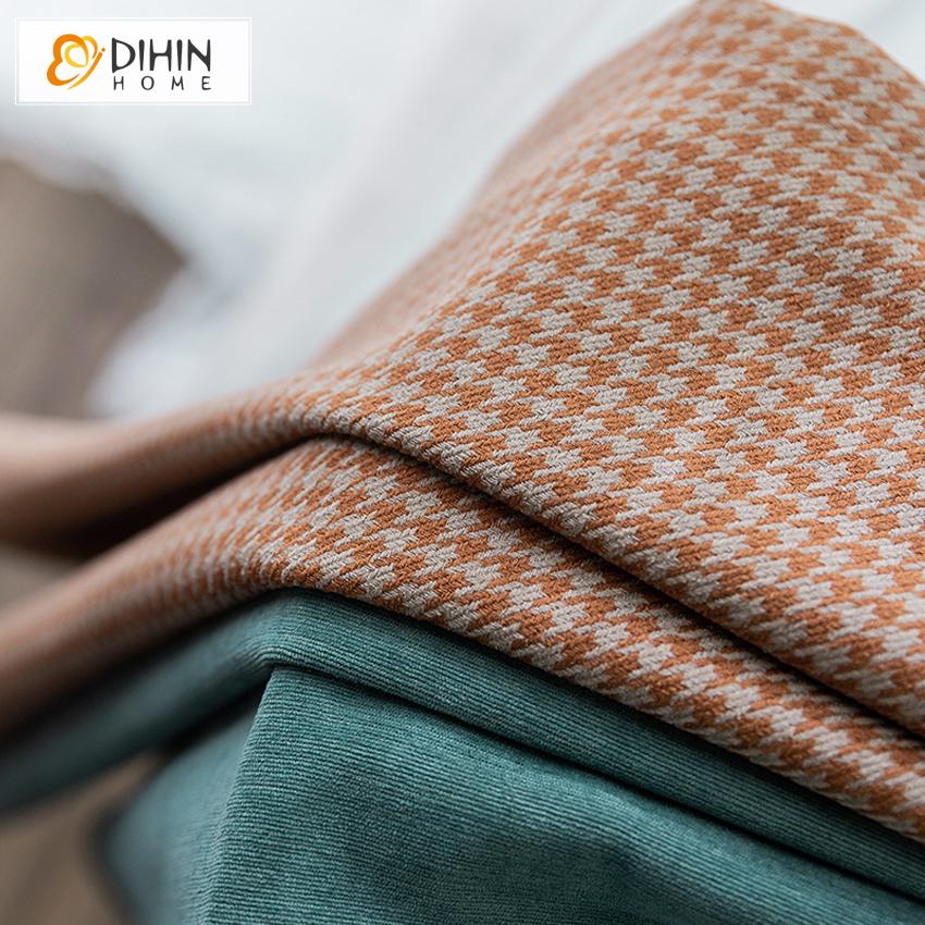 DIHIN HOME Modern Fashion Houndstooth Jacquard,Blackout Grommet Window Curtain for Living Room ,52x63-inch,1 Panel Roman Shades Curtains Window Blinds custom curtains blackout curtains curtains for living room sheer curtains curtain fabric linen curtains kitchen curtains velvet curtains pinch pleat curtains bay window curtains outdoor curtains pleated curtains floral curtains dining room curtains kitchen valances drapes for bedroom patio curtains nursery curtains grommet curtains
