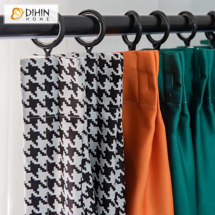 DIHIN HOME Modern Fashion Houndstooth Three Colors Printed ,Blackout Curtains Grommet Window Curtain for Living Room ,52x84-inch,1 Panel Roman Shades Curtains Window Blinds custom curtains blackout curtains curtains for living room sheer curtains curtain fabric linen curtains kitchen curtains velvet curtains pinch pleat curtains bay window curtains outdoor curtains pleated curtains floral curtains dining room curtains kitchen valances drapes for bedroom patio curtains nursery curtains grommet curtains