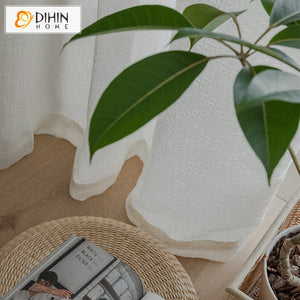 DIHIN HOME Modern Fashion Jacquard Sheer Curtain,Grommet Window Curtain for Living Room ,52x63-inch,1 Panel Roman Shades Curtains Window Blinds custom curtains blackout curtains curtains for living room sheer curtains curtain fabric linen curtains kitchen curtains velvet curtains pinch pleat curtains bay window curtains outdoor curtains pleated curtains floral curtains dining room curtains kitchen valances drapes for bedroom patio curtains nursery curtains grommet curtains
