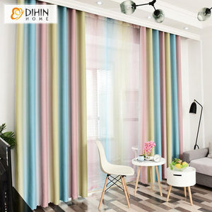 DIHIN HOME Modern Fashion Striped Printed Curtain ,Blackout Grommet Window Curtain for Living Room ,52x63-inch,1 Panel Roman Shades Curtains Window Blinds custom curtains blackout curtains curtains for living room sheer curtains curtain fabric linen curtains kitchen curtains velvet curtains pinch pleat curtains bay window curtains outdoor curtains pleated curtains floral curtains dining room curtains kitchen valances drapes for bedroom patio curtains nursery curtains grommet curtains
