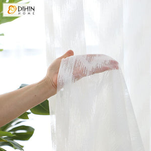 DIHIN HOME Modern Fashion Waves Sheer Curtain, Grommet Window Curtain for Living Room ,52x63-inch,1 Panel Roman Shades Curtains Window Blinds custom curtains blackout curtains curtains for living room sheer curtains curtain fabric linen curtains kitchen curtains velvet curtains pinch pleat curtains bay window curtains outdoor curtains pleated curtains floral curtains dining room curtains kitchen valances drapes for bedroom patio curtains nursery curtains grommet curtains