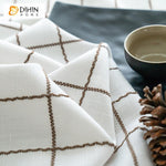 DIHIN HOME Modern Fashion White Color Embroidered Striped,Blackout Curtains Grommet Window Curtain for Living Room ,52x63-inch,1 Panel Roman Shades Curtains Window Blinds custom curtains blackout curtains curtains for living room sheer curtains curtain fabric linen curtains kitchen curtains velvet curtains pinch pleat curtains bay window curtains outdoor curtains pleated curtains floral curtains dining room curtains kitchen valances drapes for bedroom patio curtains nursery curtains grommet curtains