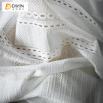 DIHIN HOME Modern Fashion White Embroidered Sheer Curtain,Grommet Window Curtain for Living Room,52x63-inch,1 Panel Roman Shades Curtains Window Blinds custom curtains blackout curtains curtains for living room sheer curtains curtain fabric linen curtains kitchen curtains velvet curtains pinch pleat curtains bay window curtains outdoor curtains pleated curtains floral curtains dining room curtains kitchen valances drapes for bedroom patio curtains nursery curtains grommet curtains