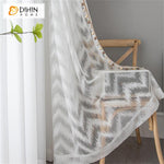 DIHIN HOME Modern Fashion White Waves Pattern,Sheer Curtain,Grommet Window Curtain for Living Room ,52x63-inch,1 Panel Roman Shades Curtains Window Blinds custom curtains blackout curtains curtains for living room sheer curtains curtain fabric linen curtains kitchen curtains velvet curtains pinch pleat curtains bay window curtains outdoor curtains pleated curtains floral curtains dining room curtains kitchen valances drapes for bedroom patio curtains nursery curtains grommet curtains