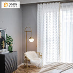 DIHIN HOME Modern Fashion White Waves Pattern,Sheer Curtain,Grommet Window Curtain for Living Room ,52x63-inch,1 Panel Roman Shades Curtains Window Blinds custom curtains blackout curtains curtains for living room sheer curtains curtain fabric linen curtains kitchen curtains velvet curtains pinch pleat curtains bay window curtains outdoor curtains pleated curtains floral curtains dining room curtains kitchen valances drapes for bedroom patio curtains nursery curtains grommet curtains