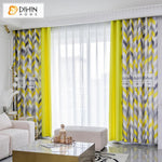 DIHIN HOME Modern Fashion Yellow Geometric Waves Printed,Blackout Grommet Window Curtain for Living Room ,52x63-inch,1 Panel Roman Shades Curtains Window Blinds custom curtains blackout curtains curtains for living room sheer curtains curtain fabric linen curtains kitchen curtains velvet curtains pinch pleat curtains bay window curtains outdoor curtains pleated curtains floral curtains dining room curtains kitchen valances drapes for bedroom patio curtains nursery curtains grommet curtains
