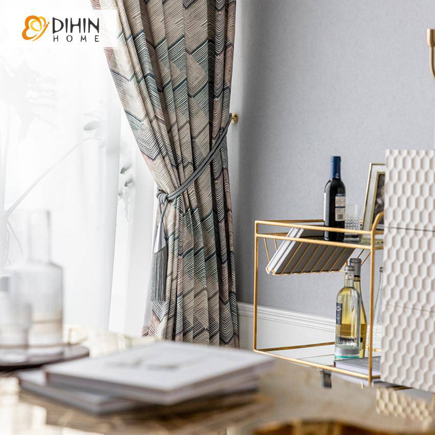 DIHIN HOME Modern Geometric Circles Printed Curtains ,Blackout Grommet Window Curtain for Living Room ,52x63-inch,1 Panel Roman Shades Curtains Window Blinds custom curtains blackout curtains curtains for living room sheer curtains curtain fabric linen curtains kitchen curtains velvet curtains pinch pleat curtains bay window curtains outdoor curtains pleated curtains floral curtains dining room curtains kitchen valances drapes for bedroom patio curtains nursery curtains grommet curtains
