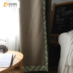 DIHIN HOME Modern Geometric Cotton / Linen Farbic Spliced,Blackout Grommet Window Curtain for Living Room ,52x63-inch,1 Panel Roman Shades Curtains Window Blinds custom curtains blackout curtains curtains for living room sheer curtains curtain fabric linen curtains kitchen curtains velvet curtains pinch pleat curtains bay window curtains outdoor curtains pleated curtains floral curtains dining room curtains kitchen valances drapes for bedroom patio curtains nursery curtains grommet curtains