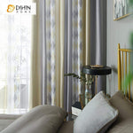 DIHIN HOME Modern Geometric Curtains，Blackout Grommet Window Curtain for Living Room ,52x63-inch,1 Panel Roman Shades Curtains Window Blinds custom curtains blackout curtains curtains for living room sheer curtains curtain fabric linen curtains kitchen curtains velvet curtains pinch pleat curtains bay window curtains outdoor curtains pleated curtains floral curtains dining room curtains kitchen valances drapes for bedroom patio curtains nursery curtains grommet curtains