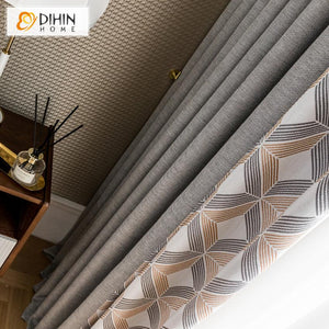 DIHIN HOME Modern Geometric Curtains ,Blackout Grommet Window Curtain for Living Room ,52x63-inch,1 Panel Roman Shades Curtains Window Blinds custom curtains blackout curtains curtains for living room sheer curtains curtain fabric linen curtains kitchen curtains velvet curtains pinch pleat curtains bay window curtains outdoor curtains pleated curtains floral curtains dining room curtains kitchen valances drapes for bedroom patio curtains nursery curtains grommet curtains