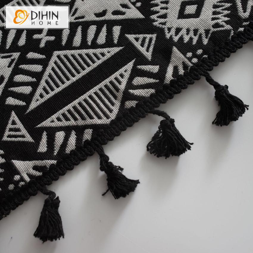 DIHIN HOME Modern Geometric Curtains With Lace ,Blackout Grommet Window Curtain for Living Room ,52x63-inch,1 Panel Roman Shades Curtains Window Blinds custom curtains blackout curtains curtains for living room sheer curtains curtain fabric linen curtains kitchen curtains velvet curtains pinch pleat curtains bay window curtains outdoor curtains pleated curtains floral curtains dining room curtains kitchen valances drapes for bedroom patio curtains nursery curtains grommet curtains