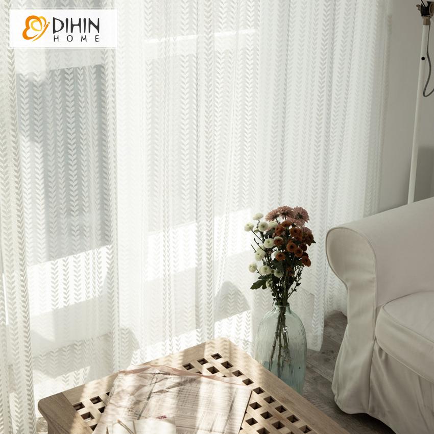 DIHIN HOME Modern Geometric Day Curtains ,Sheer Curtain, Grommet Window Curtain for Living Room ,52x63-inch,1 Panel Roman Shades Curtains Window Blinds custom curtains blackout curtains curtains for living room sheer curtains curtain fabric linen curtains kitchen curtains velvet curtains pinch pleat curtains bay window curtains outdoor curtains pleated curtains floral curtains dining room curtains kitchen valances drapes for bedroom patio curtains nursery curtains grommet curtains