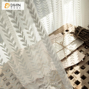 DIHIN HOME Modern Geometric Day Curtains ,Sheer Curtain, Grommet Window Curtain for Living Room ,52x63-inch,1 Panel Roman Shades Curtains Window Blinds custom curtains blackout curtains curtains for living room sheer curtains curtain fabric linen curtains kitchen curtains velvet curtains pinch pleat curtains bay window curtains outdoor curtains pleated curtains floral curtains dining room curtains kitchen valances drapes for bedroom patio curtains nursery curtains grommet curtains