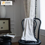 DIHIN HOME Modern Geometric Lines Curtains With Lace ,Blackout Grommet Window Curtain for Living Room ,52x63-inch,1 Panel Roman Shades Curtains Window Blinds custom curtains blackout curtains curtains for living room sheer curtains curtain fabric linen curtains kitchen curtains velvet curtains pinch pleat curtains bay window curtains outdoor curtains pleated curtains floral curtains dining room curtains kitchen valances drapes for bedroom patio curtains nursery curtains grommet curtains
